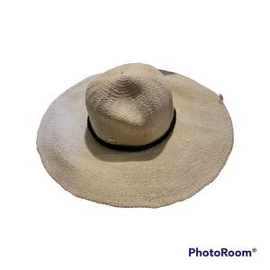 Womens HBY Miami 100% Straw Wide Brim Sun Hat